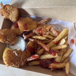 Stay away started to go to Raising Cane Wanted to give this a shot. Unnecessarily expensive for a $8.00 meal