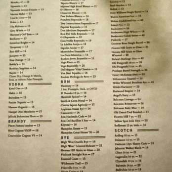 Timber & Salt - Spirits Menu, Dec 2025 - Cocktail Bars Near Me - Redwood City, California Timber & Salt - Spirits Menu, Dec 2025 - Cocktail Bars Near Me - Redwood City, California