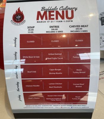 Menu photo 3 Buffalo School of Culinary Buffalo, NY