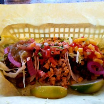 LIMóN Urban Kitchen - L to R Chicken, cabbage,pickled onions, green salsa. Street corn, Barbacoa, ,& Pico by far my fav! Steak cabbage, mango salsa, pickled on. - Tacos Near Me - Phoenix, Arizona LIMóN Urban Kitchen - L to R Chicken, cabbage,pickled onions, green salsa. Street corn, Barbacoa, ,& Pico by far my fav! Steak cabbage, mango salsa, pickled on. - Tacos Near Me - Phoenix, Arizona
