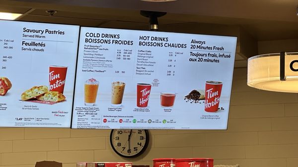 Menu photo 1 Tim Hortons Richmond, BC Menu photo 1 Tim Hortons Richmond, BC