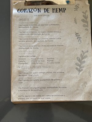 Menu photo 2 Corazón de Hemp Cabo San Lucas, BCS Menu photo 2 Corazón de Hemp Cabo San Lucas, BCS