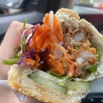 Mama’s Cupboard - Coconut Crusted Shrimp Banh - Mi Sandwich - Thai Near Me - New York, New York Mama’s Cupboard - Coconut Crusted Shrimp Banh - Mi Sandwich - Thai Near Me - New York, New York