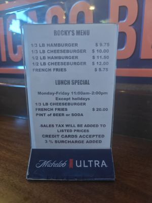 Menu photo 6 Rocky's Crown Pub San Diego, CA Menu photo 6 Rocky's Crown Pub San Diego, CA