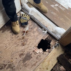 Where I fell through the rotting trailer floor