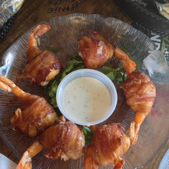 The Spot - HH $6 Shrimp kisses - bacon wrapped cheese covered shrimp so YUM - Burgers Near Me - Galveston, Texas The Spot - HH $6 Shrimp kisses - bacon wrapped cheese covered shrimp so YUM - Burgers Near Me - Galveston, Texas