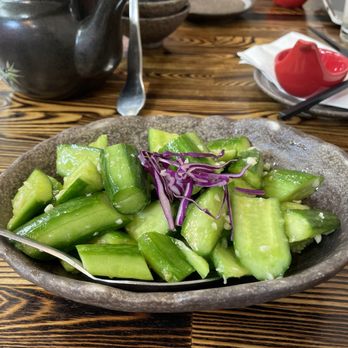 Dumpling Hours - Cucumber Salad with Crushed Garlic - Dim Sum Near Me - Walnut Creek, California Dumpling Hours - Cucumber Salad with Crushed Garlic - Dim Sum Near Me - Walnut Creek, California