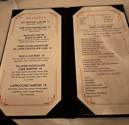 Menu photo 7 Strip House Steakhouse New York, NY