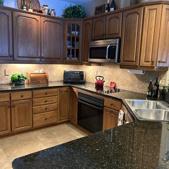 StoneWorks Fabrication - Great job fitting the sink and fixing the chipped areas! - Countertop Installation Near Me - Harrisonburg, Virginia StoneWorks Fabrication - Great job fitting the sink and fixing the chipped areas! - Countertop Installation Near Me - Harrisonburg, Virginia