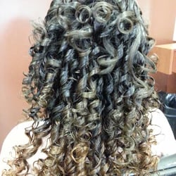 Emmanuel Hair Designers - Ombre Flexi-rod curls by Tawanda W. Oct. 2014