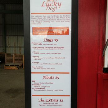 You Lucky Dog! - Gourmet Sausages, Hotdogs and ice cream floats! - Hot Dogs Near Me - Central Point, Oregon You Lucky Dog! - Gourmet Sausages, Hotdogs and ice cream floats! - Hot Dogs Near Me - Central Point, Oregon