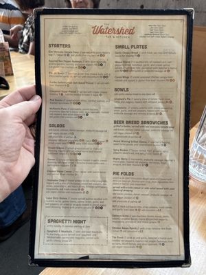 Menu photo 1 Watershed Pub & Kitchen Seattle, WA