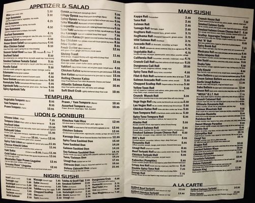 Menu photo 1 Sushi California - Surrey Surrey, BC