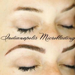 Indianapolis Microblading - This client has been waxing off the tails of her brows to draw on a higher arch. Now she can just get up and go!