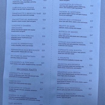 La Bussola - Menu side 2 - Italian Near Me - Glen Cove, New York