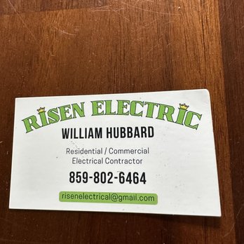 Risen Electric - Business card - Electricians Near Me