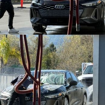 Novato Car Wash - Novato Car Wash handwashing a matte wrapped Audi A5 for Mccoy Auto Brokers' client - Car Wash Near Me - Novato, California Novato Car Wash - Novato Car Wash handwashing a matte wrapped Audi A5 for Mccoy Auto Brokers' client - Car Wash Near Me - Novato, California