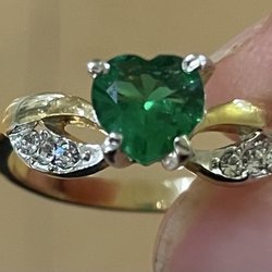 Emerald and diamond ring (costume)