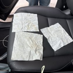 Budget Rent A Car - The aftermath from the personal cleaning done by us.