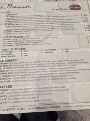 Menu photo 2 Piade in Piazza Milan, MI