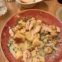 Gnocchi with smoked chicken Gnocchi with smoked chicken