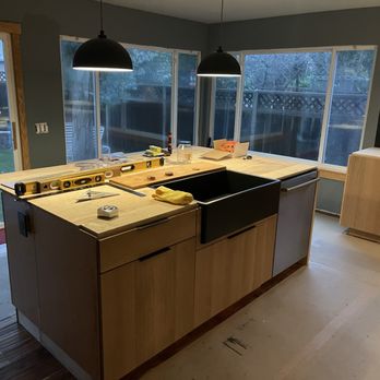 Rawson Custom Cabinets - Island before countertops. - General Contractors Near Me - Campbell, California