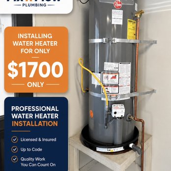 Fix n Flow Plumbing - Special 40 gallon and 50 gallon water heater only $1700 call for details - Plumbing Near Me Fix n Flow Plumbing - Special 40 gallon and 50 gallon water heater only $1700 call for details - Plumbing Near Me