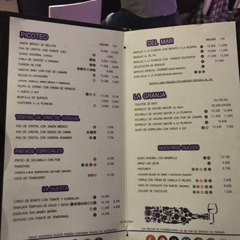 Katagorri - Menu - Tapas Bars Near Me - Alicante, A Katagorri - Menu - Tapas Bars Near Me - Alicante, A