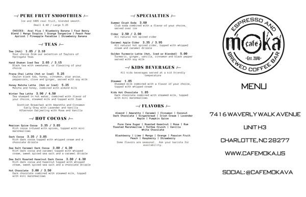 Menu photo 3 Breezeway Coffee Roasters Charlotte, NC