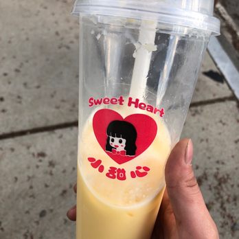 Sweet Heart - Mango milk tea w/ boba - Cafes Near Me - Belmont, Massachusetts Sweet Heart - Mango milk tea w/ boba - Cafes Near Me - Belmont, Massachusetts