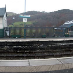 Machynlleth Train Station - Photograph taken by Tony Perrie. Kind regards and many thanks!