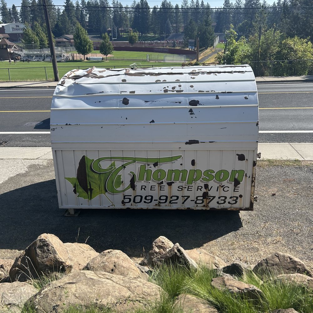 Thompson Tree Service - Bin that was in my driveway for over two weeks. - Tree Services Near Me Thompson Tree Service - Bin that was in my driveway for over two weeks. - Tree Services Near Me