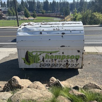 Thompson Tree Service - Bin that was in my driveway for over two weeks. - Tree Services Near Me Thompson Tree Service - Bin that was in my driveway for over two weeks. - Tree Services Near Me
