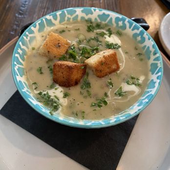 The Ginger Mule - Potato mushroom soup - Vegan Near Me - Houston, Texas The Ginger Mule - Potato mushroom soup - Vegan Near Me - Houston, Texas