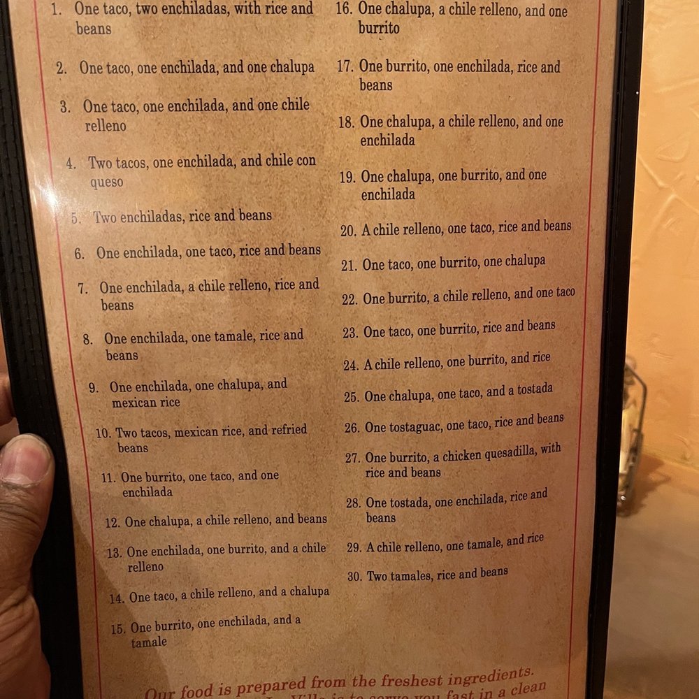 La Villa - Menu - Mexican Near Me - Mena, Arkansas
