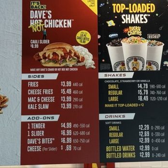 Dave's Hot Chicken - Menu - Chicken Shop Near Me - Roseville, California Dave's Hot Chicken - Menu - Chicken Shop Near Me - Roseville, California