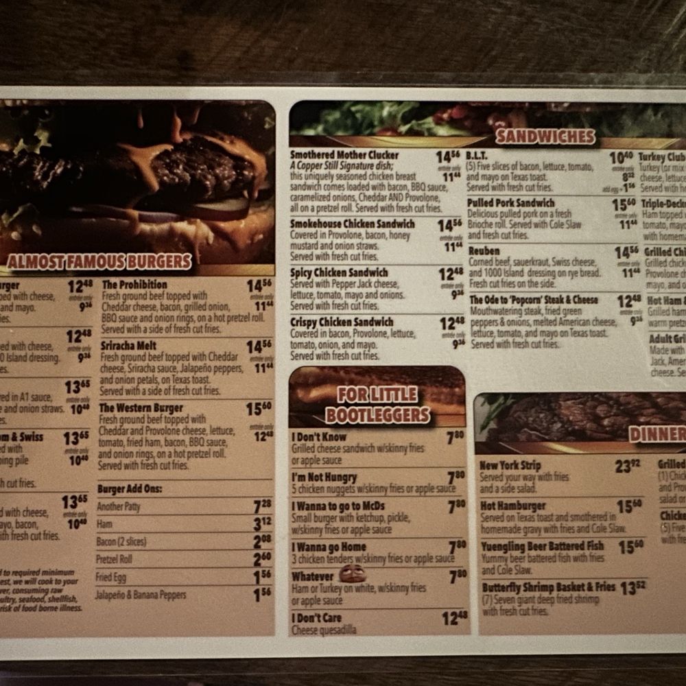 Menu front Menu front