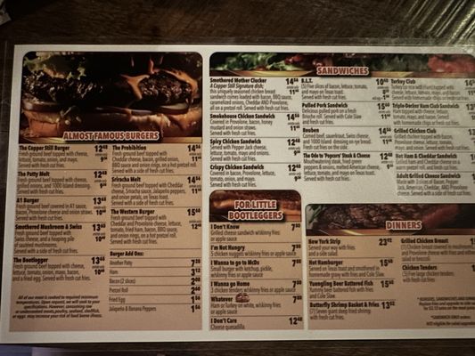 Menu photo 4 The Copper Still Pub Martinsburg, WV Menu photo 4 The Copper Still Pub Martinsburg, WV