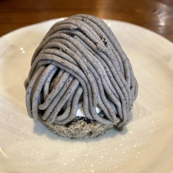 Yoshiya Kitchen - Black Sesame Mont Blanc Cake - Ramen Near Me - Las Vegas, Nevada Yoshiya Kitchen - Black Sesame Mont Blanc Cake - Ramen Near Me - Las Vegas, Nevada