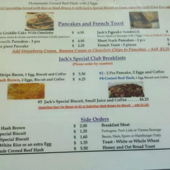 Jack's Restaurant - Breakfast menu, part 3 - Breakfast & Brunch Near Me - Honolulu, Hawaii Jack's Restaurant - Breakfast menu, part 3 - Breakfast & Brunch Near Me - Honolulu, Hawaii