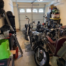 My garage is a safe place to keep my Harleys and other assorted items