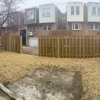 Keister Kompact - Backyard clean up, regrade, concrete slab removal, and lawn restoration for a customer in Philadelphia! - Junk Removal & Hauling Near Me Keister Kompact - Backyard clean up, regrade, concrete slab removal, and lawn restoration for a customer in Philadelphia! - Junk Removal & Hauling Near Me