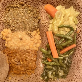 Addis Ababa Restaurant - Veggie combo - Ethiopian Near Me - Aurora, Colorado