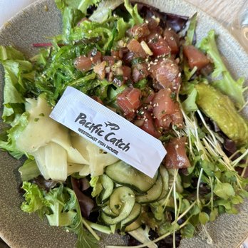 Pacific Catch - Japanese Wasabi Ahi Poke** sub no rice all salad - Sushi Bars Near Me - Santa Clara, California