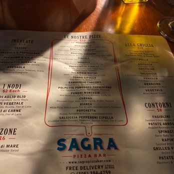 Sagra Pizza Bar - Menu - Pizza Near Me - Miami, Florida Sagra Pizza Bar - Menu - Pizza Near Me - Miami, Florida