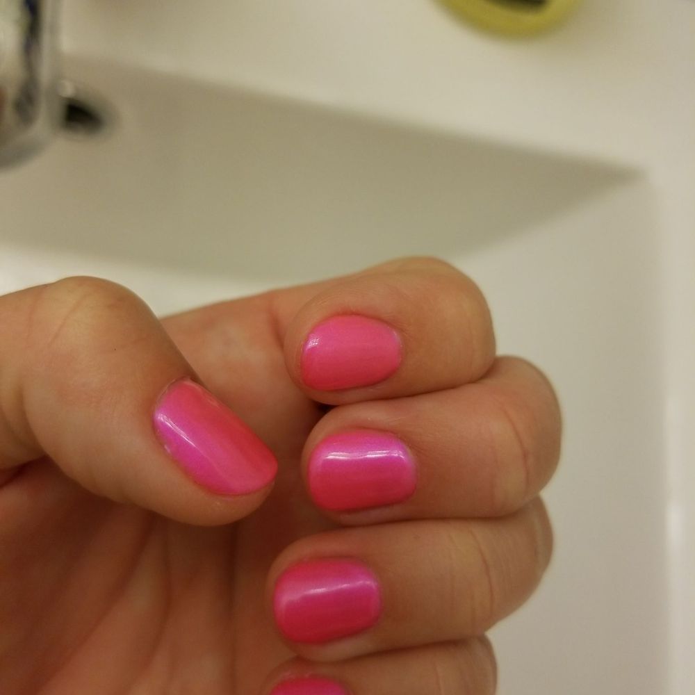 Inspire Permanent Makeup - Great Gel Mani. Here's a close up pic - Nail Salons Near Me - Los Angeles, California Inspire Permanent Makeup - Great Gel Mani. Here's a close up pic - Nail Salons Near Me - Los Angeles, California