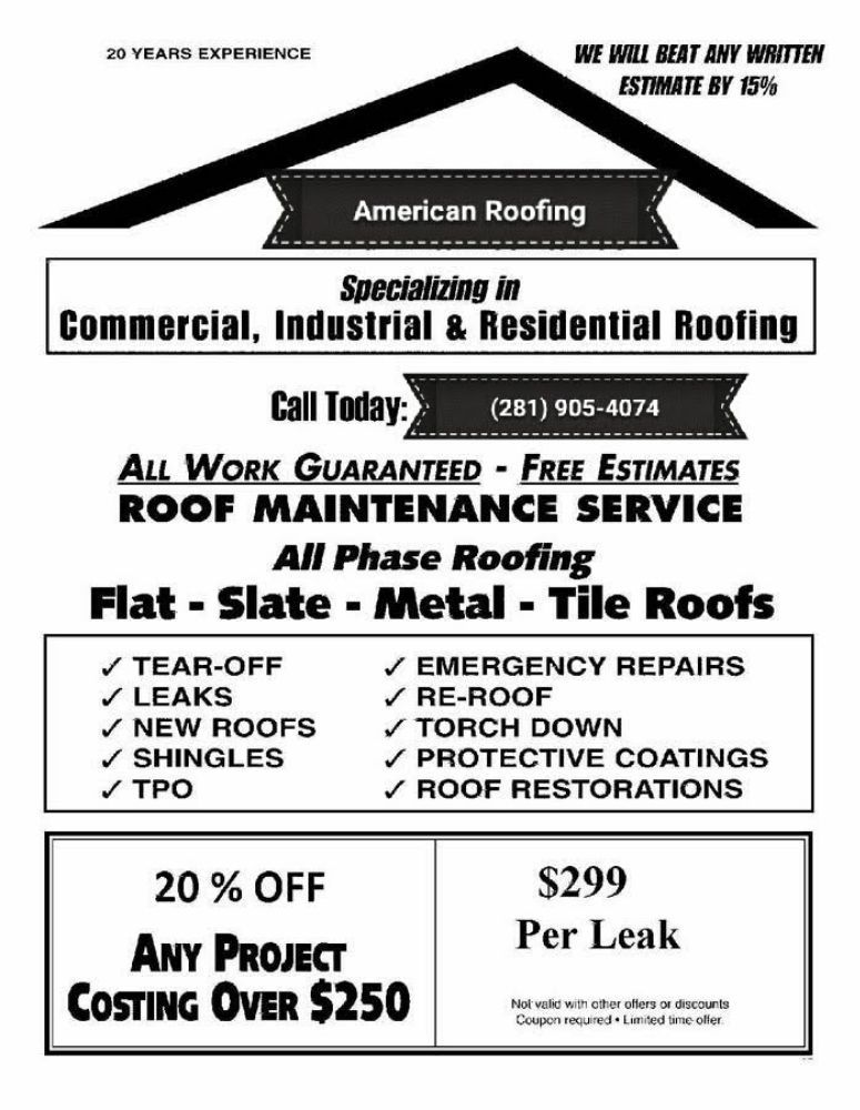 Slide of American Roofing and Paving