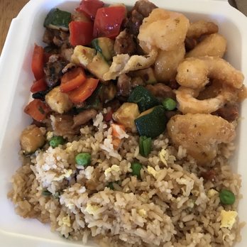 Panda Express - Fried rice with king pao chicken and honey walnut shrimp - Chinese Near Me - Castle Rock, Colorado