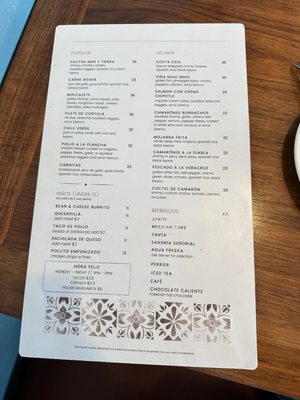 Menu photo 1 Maderos Cocina Mexicana Redondo Beach, CA