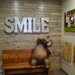 Little Smiles Pediatric Dentistry - Smile Wall and photo booth for celebrating healthy smiles!